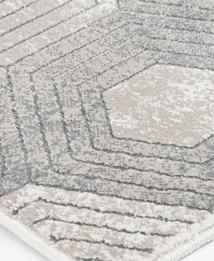 KM Home Waterside Reef 2'3" x 7'7" Runner Area Rug Macy's