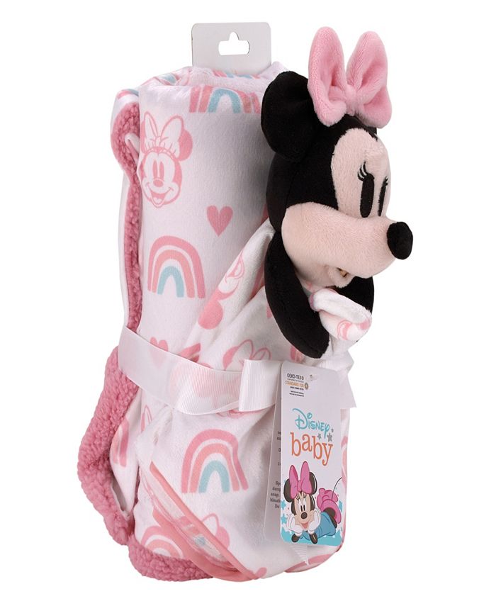 Disney Minnie Mouse Baby Blanket and Security Blanket Set, 2 Pieces