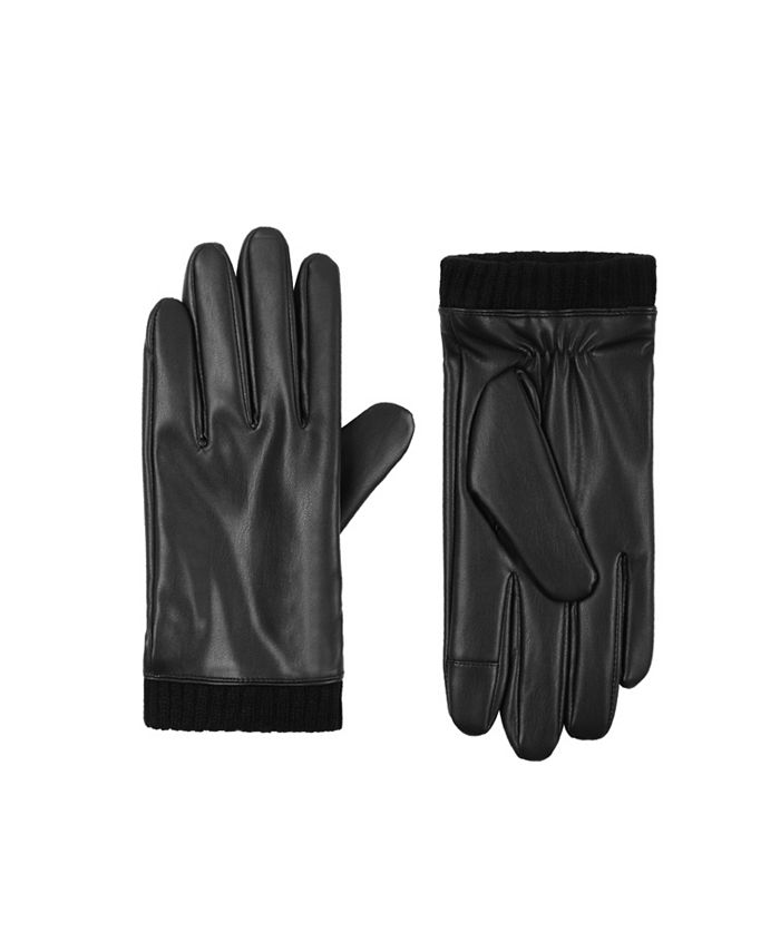 Calvin Klein Men's Knit Cuff Gloves - Macy's