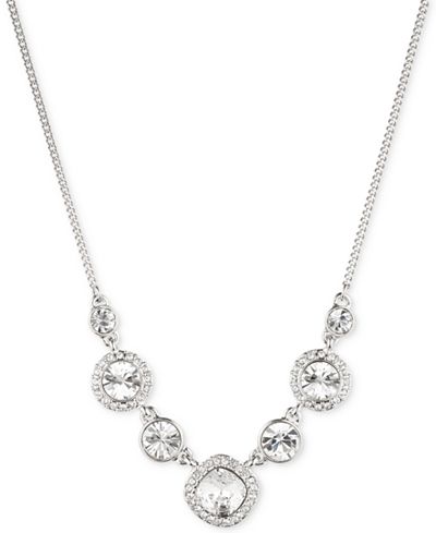 Givenchy Crystal Frontal Necklace - Jewelry & Watches - Macy's (400 x 489 Pixel)