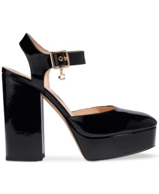 COACH Women's Isabella Ankle-Strap Platform Block-Heel Pumps