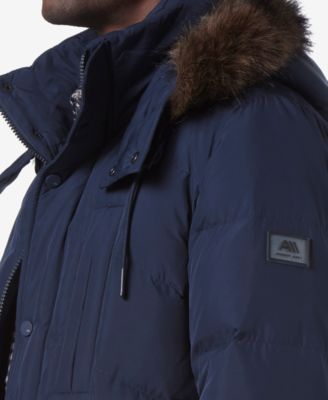 Men's Tremont Down Parka with Faux Fur Trimmed Removable Hood