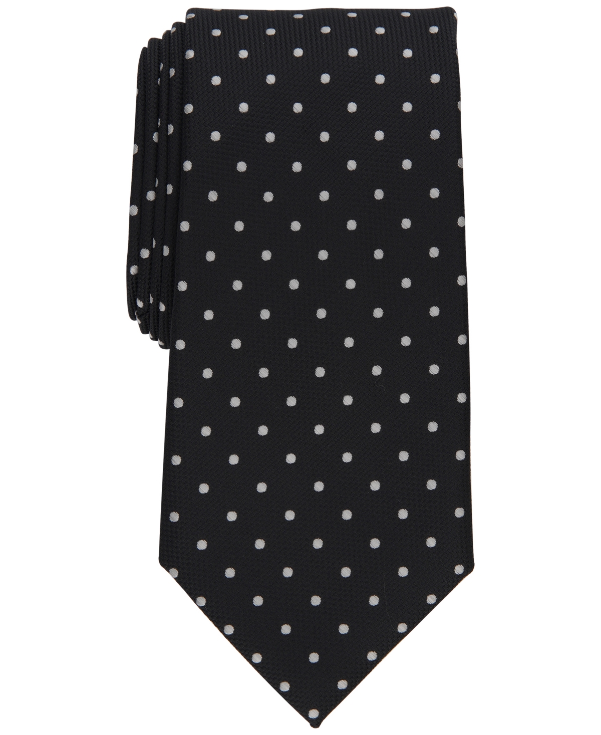 Men's Wyers Dot Tie, Created for Macy's - Black