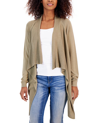 INC International Concepts Women's Cascade Open-Front Cardigan, Created for  Macy's & Reviews - Sweaters - Women - Macy's