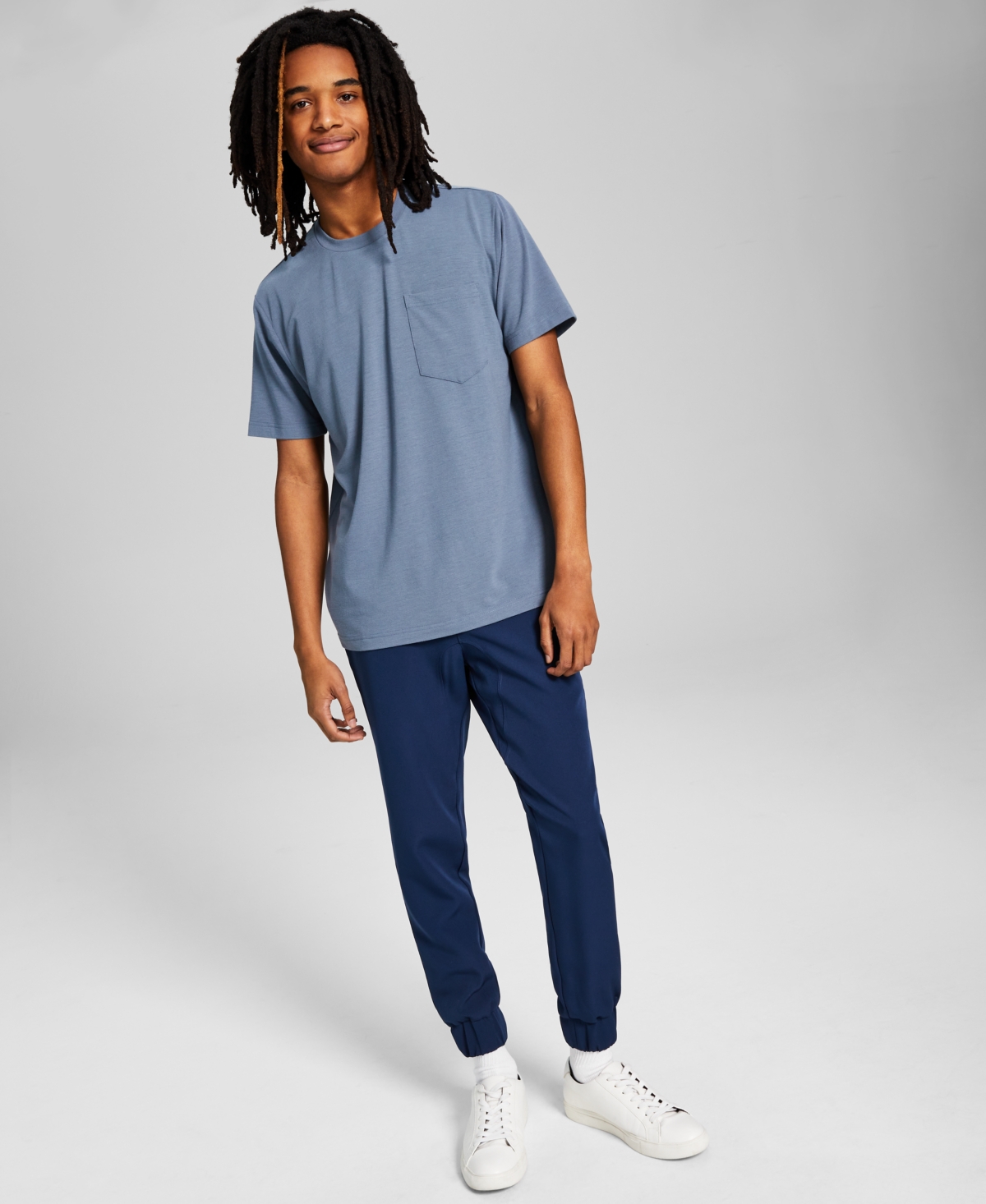 And Now This Men's Soft Touch Pocket T-shirt In China Blue