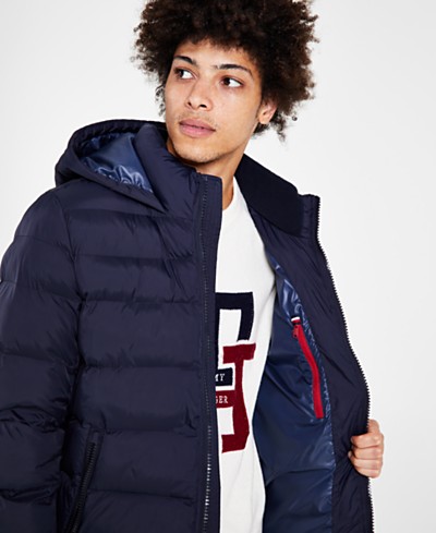 Calvin Klein Men's Ripstop Full-Zip Jacket with Fleece Bib - Macy's