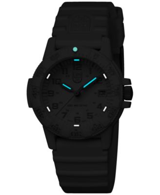 Unisex Swiss Leatherback Sea Turtle Dive White Rubber Strap Watch 39mm