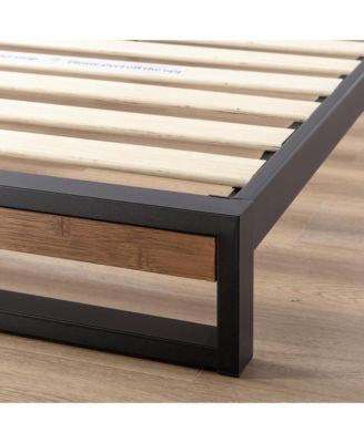 Zinus Suzanne Bamboo And Metal Platform Bed Frame, Twin - Macy's