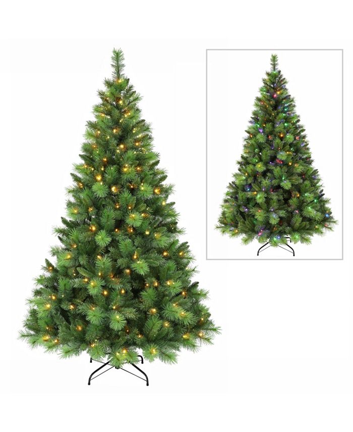 Puleo PreLit Adirondack Artificial Christmas Tree with 300 Color