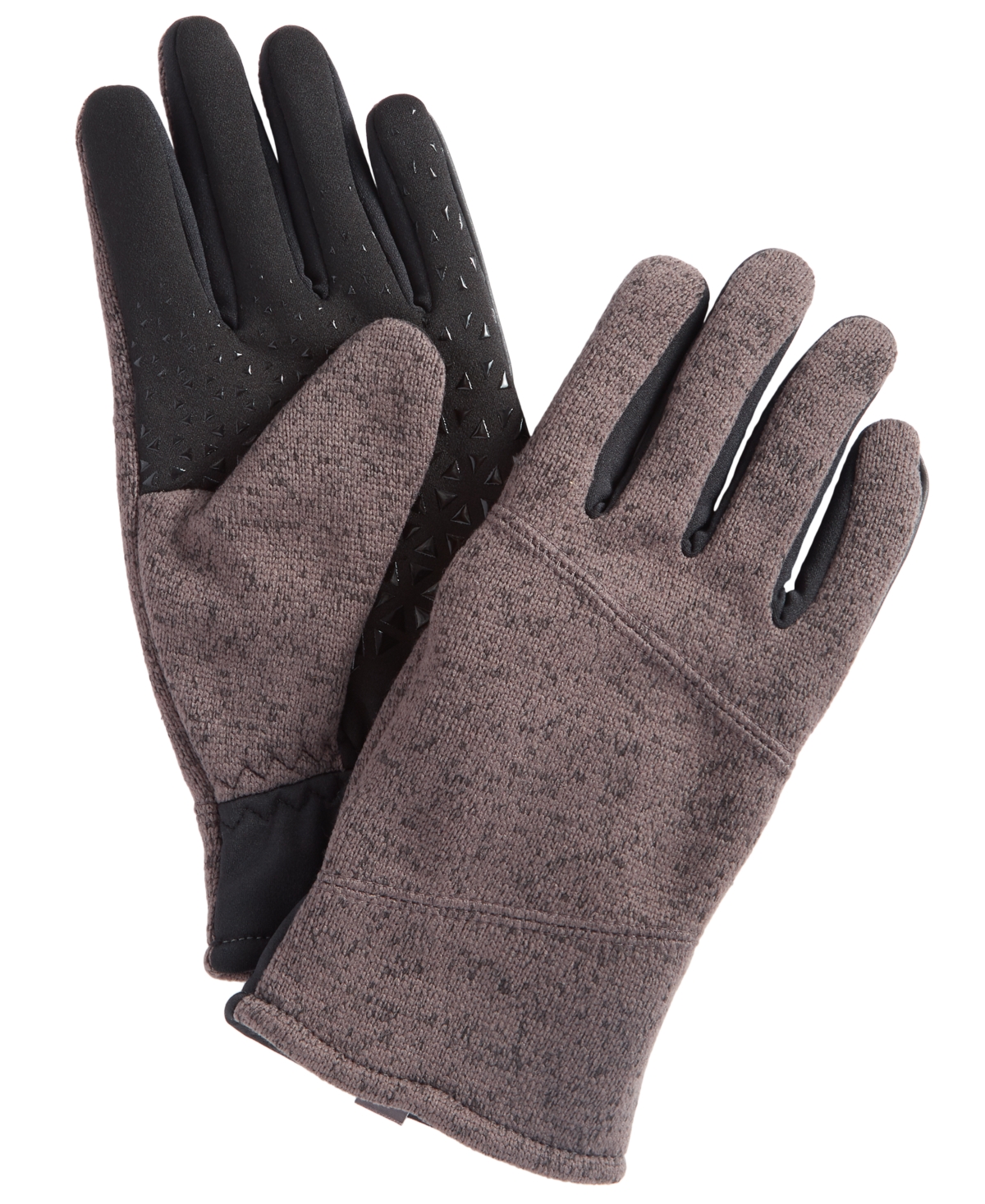 Men's Sweater-Knit Gloves - Grey