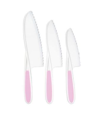 3-Piece Kids Knife Set for Real Cooking & Baking with Serrated Edges
