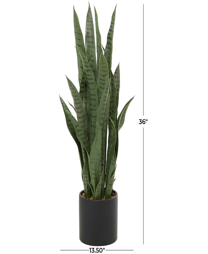 Rosemary Lane Traditional Snake Plant, 36" & Reviews Artificial