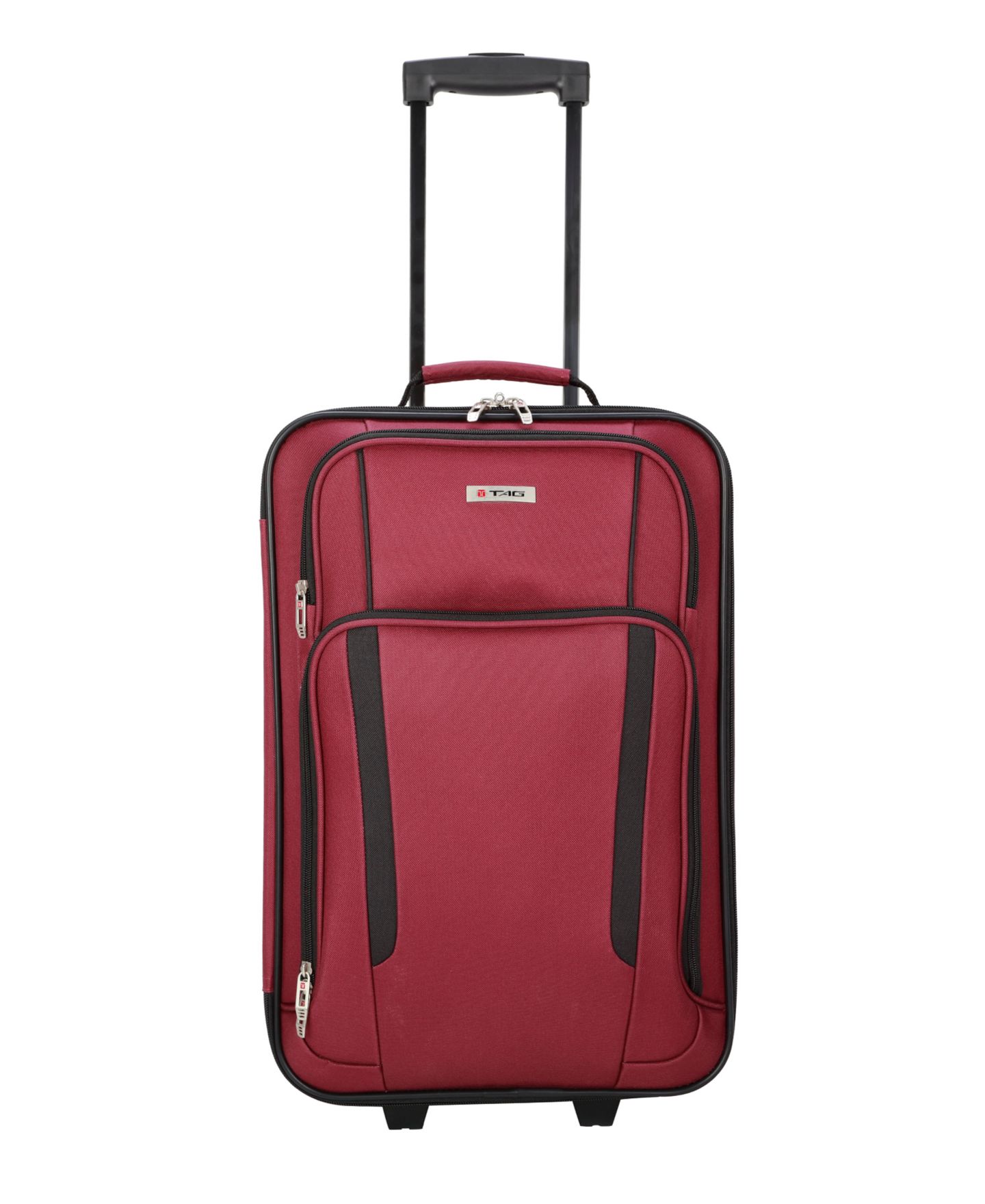 Чемоданы Tag Freehold 5-Piece Softside Spinner Luggage Set, Created for Macy's, цвет: Бордовый — фото 4