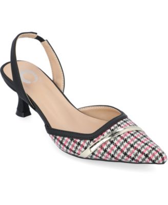 Journee Collection - Collection Women's Nellia Slingback Kitten Heel Pumps