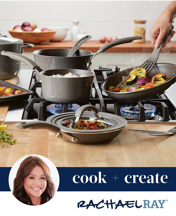 Rachael Ray Cook + Create Aluminum Nonstick Saucier Pan, 3 Quart Macy's