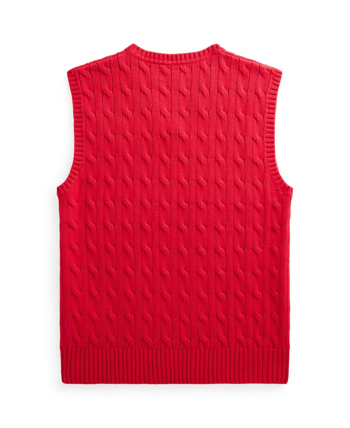 Polo Ralph Lauren Big Boys Cable- Knit Sweater Vest In Rl 2000 Red