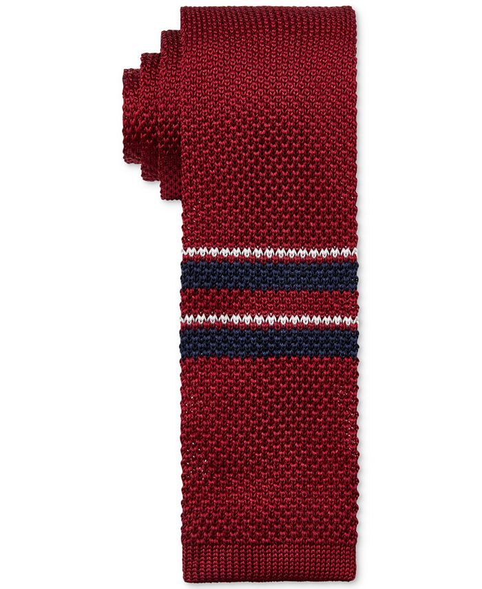 Grusom grådig Tempel Tommy Hilfiger Men's Double-Stripe Knit Tie - Macy's