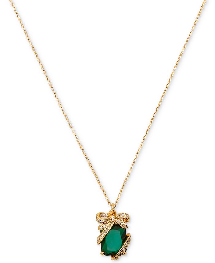 Kate spade green necklace Clearance