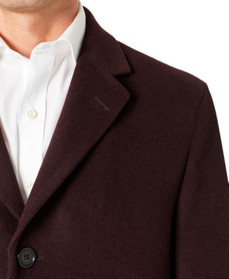 Men's Single-Breasted Classic Fit Overcoat