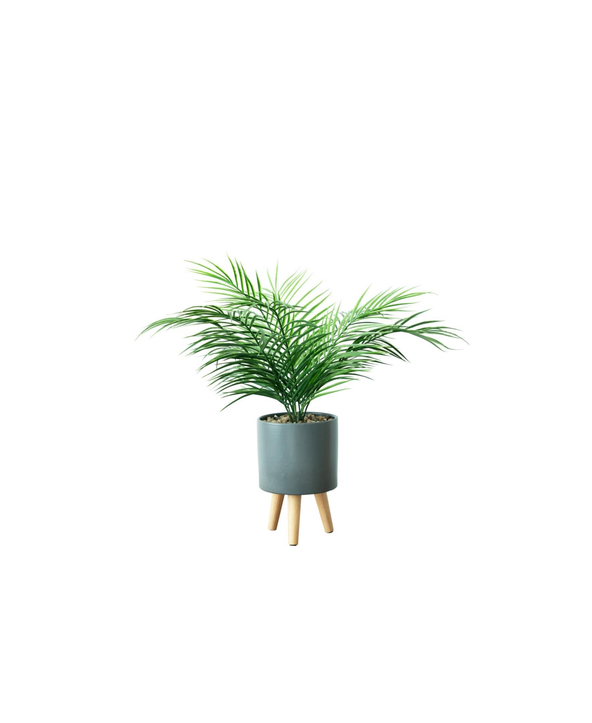 Desktop Artificial Areca Palm in Decorative Pot - Gray