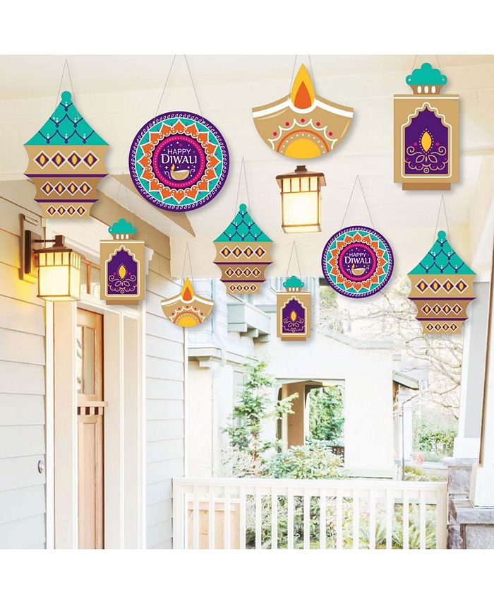 Big Dot of Happiness Hanging Happy Diwali Outdoor Festival of
