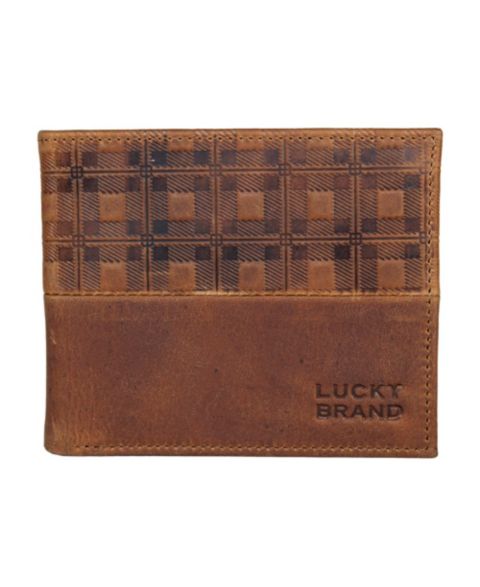 Женские кошельки Lucky Brand Plaid Embossed Leather Bifold Wallet