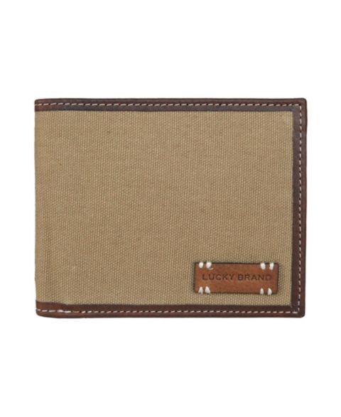 Женские кошельки Lucky Brand Canvas with Leather Trim Bifold Wallet