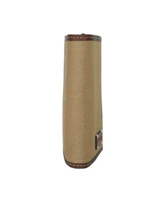 Men's Canvas with Leather Trim Trifold Wallet