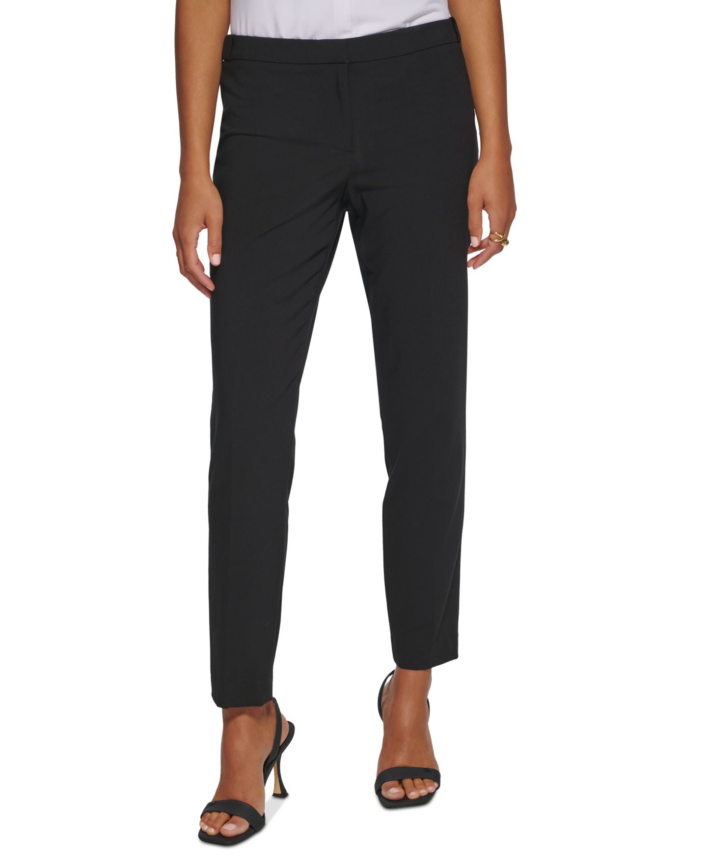 Женские брюки Calvin Klein Highline Ankle Length Pant, цвет: Чёрный — фото 1