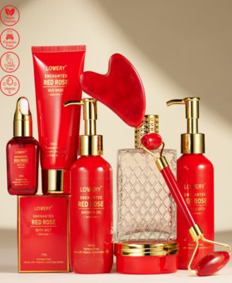 10-Pc. Luxe Red Rose Bath & Body Care Gift Set
