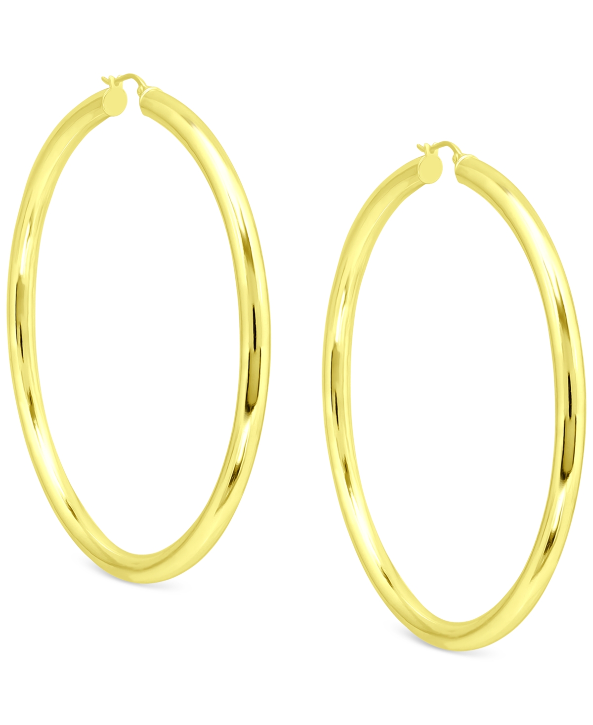 Giani Bernini Round Polished Large Hoop Earrings, 70mm, Created for Macy's