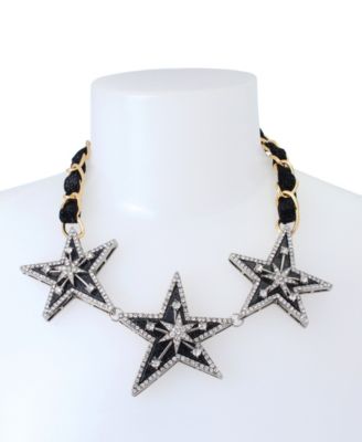 Betsey Johnson Starry Bib Necklace - Macy's