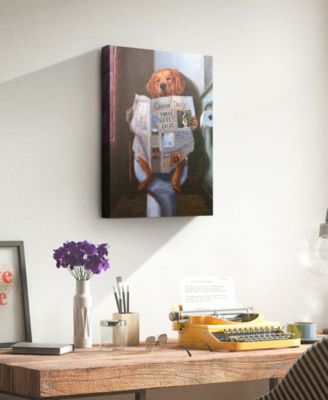 'Dog Gone Funny' Graphic Art Print On Wrapped Canvas Wall Art, 20" x 16"