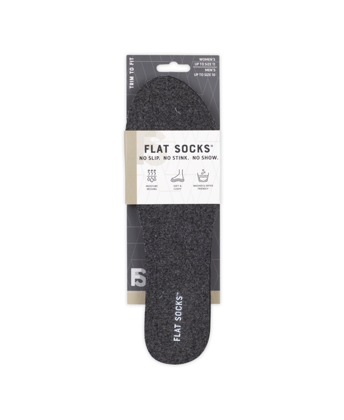 Flat Socks Women's Light Gray, Sand, Flat Socks - Dark Gray