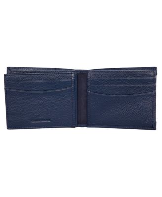 Men's Logo Rubber Leather Bifold Wallet