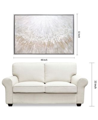 Pellets Textured Glitter Hand Painted Canvas Wall Art, 32" x 48"