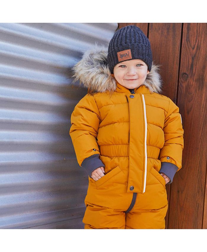 Deux par Deux Baby Boy One Piece Baby Snowsuit Ocher Infant Macy's
