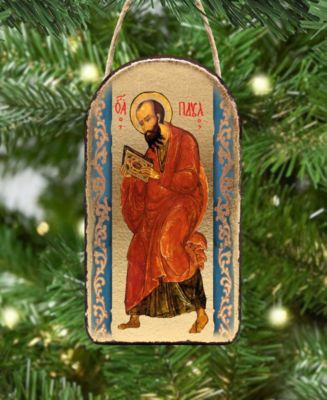 Saint Paul Wooden Greek Christian Orthodox Icon Ornament