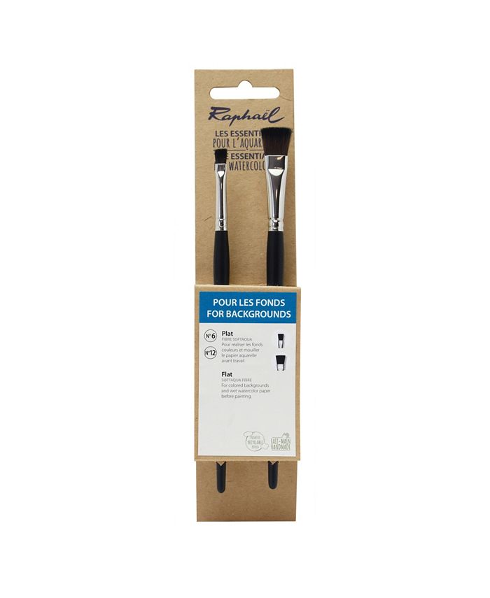 Raphael Mini Travel Brush Set, Bamboo, Synthetic, Natural, Round 0 Flat 2 Filbert 1 Mop 4 - View #5