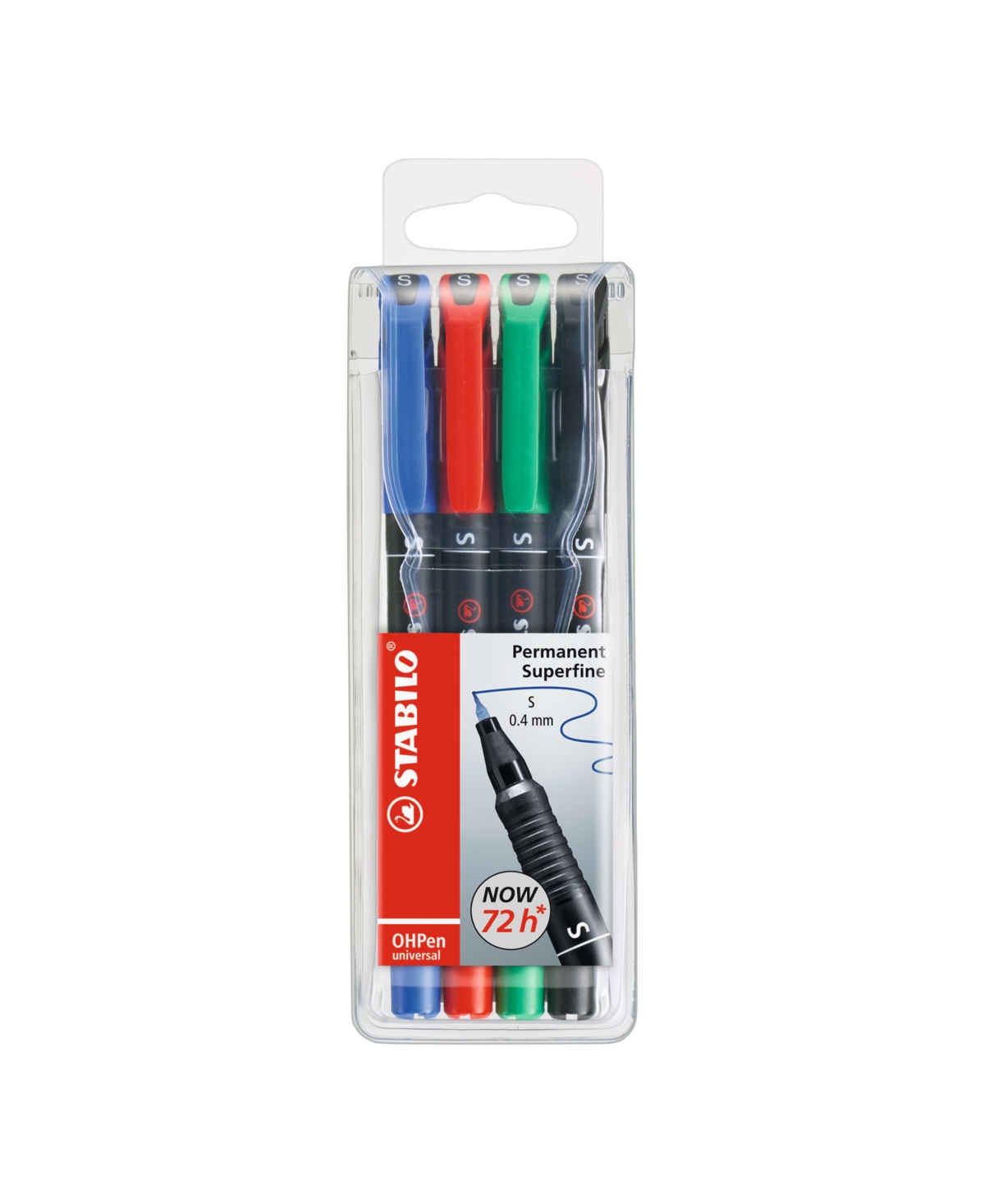 Oh Pen Super Fine Permanent 4 Piece Color Set - Multi