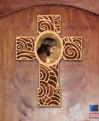 Jesus Inspirational Wooden Modern Cross