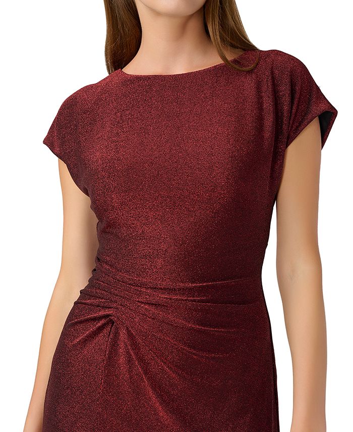 Aidan by Aidan Mattox Women's AsymmetricalHem Metallic Dress Macy's