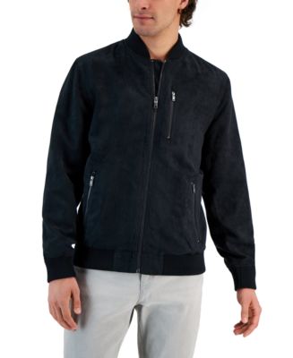 Alfani Men's Perforated Bomber Jacket, Created for Macy's - Macy's