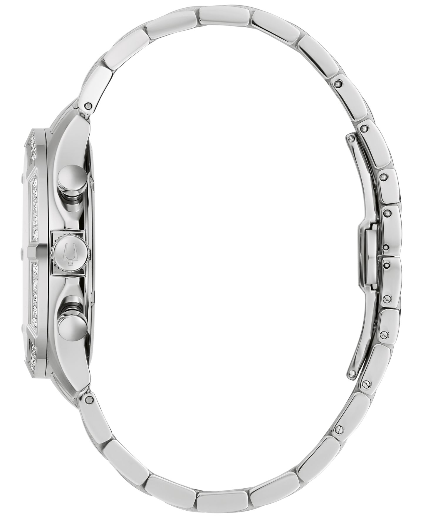 Мужские часы Bulova Chronograph Classic Diamond (1/8 ct. t.w.) Stainless Steel Bracelet Watch 44mm, A Macy's Exclusive Style — фото 2