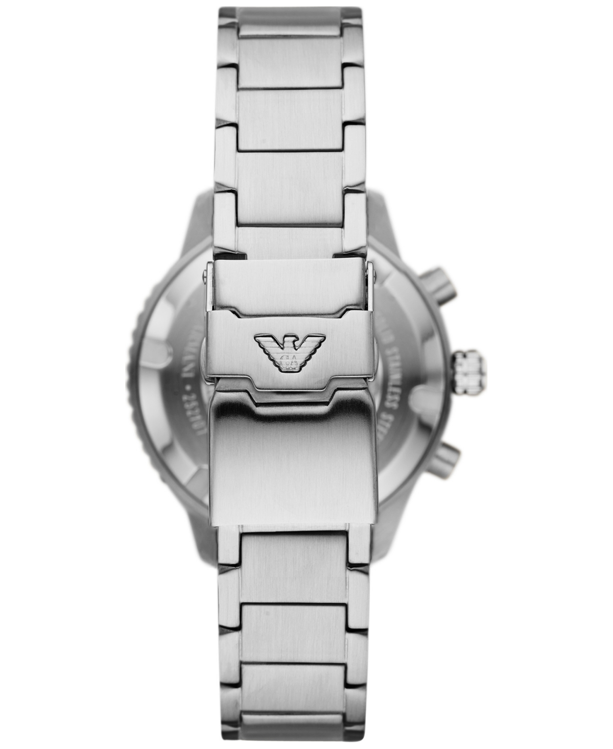 Shop Emporio Armani Men's Chronograph Stainless Steel Bracelet Watch 43mm In Silver