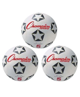 Rubber Soccer Ball, Set of 3