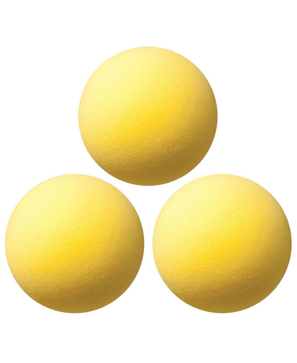 Champion Sports Uncoated Regular Density Foam Ball, Set of 3