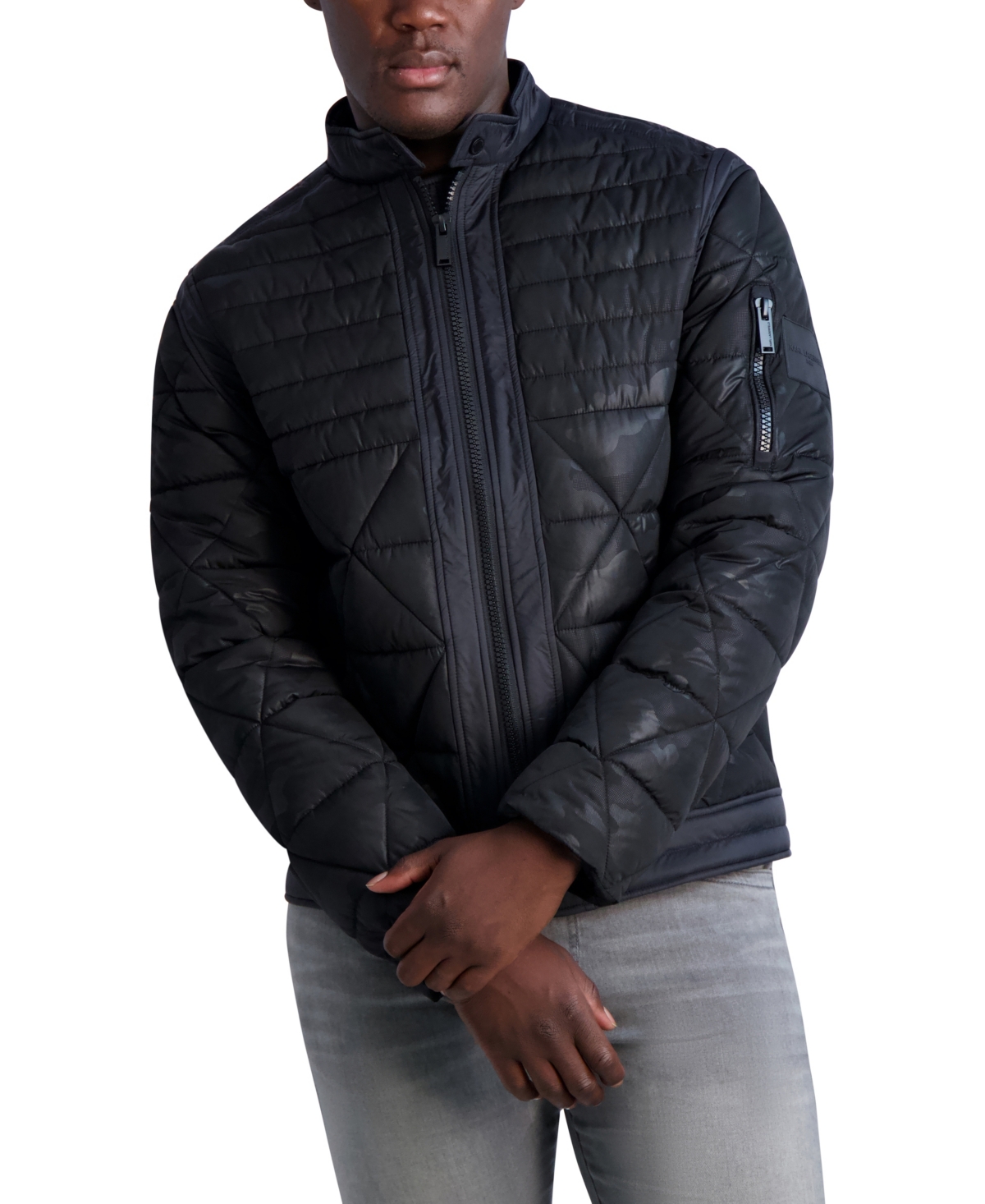 Karl lagerfeld mens puffer jacket on sale