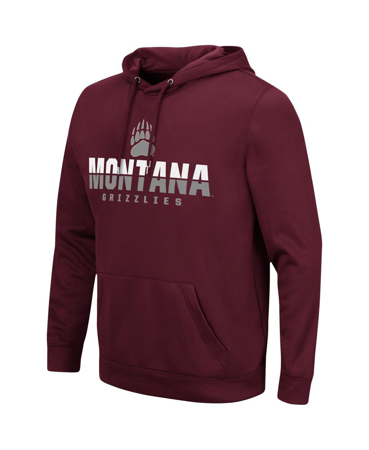 Men's ColosseumMontana Grizzlies Lantern Pullover Hoodie - Maroon