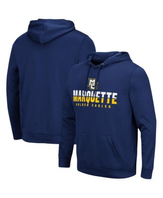 Men's Navy Marquette Golden Eagles Lantern Pullover Hoodie